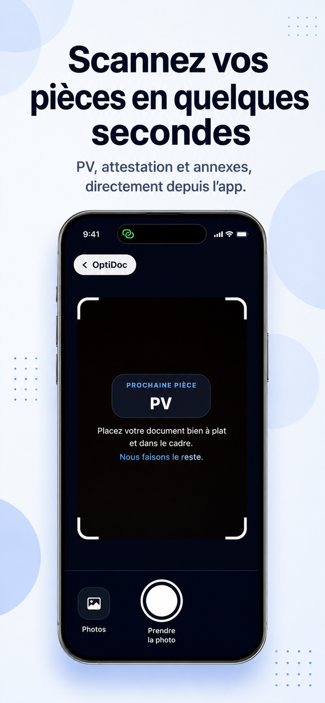 Numérisation d'un PV dans l'application OptiDoc